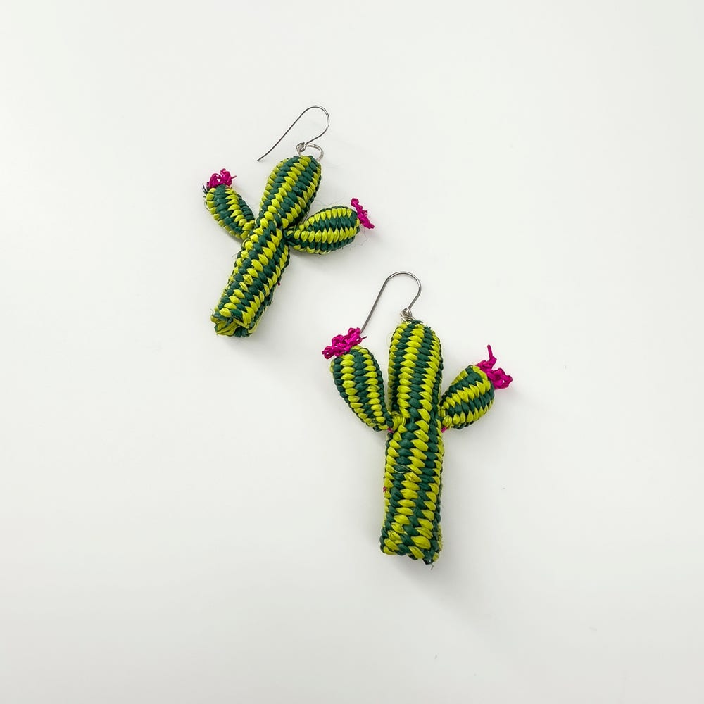 Iraca Cactus Earrings